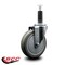 Service Caster 5'' Gray Poly Wheel Swivel 1'' Expanding Stem Caster SCC-EX20S514-PPUB-1 - alternate 3